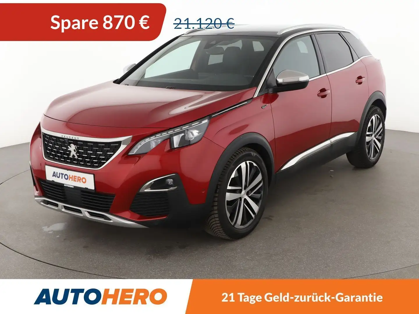 Peugeot 3008 2.0 Blue-HDi GT Aut*NAVI*LED*TEMPO*CAM* Rot - 1