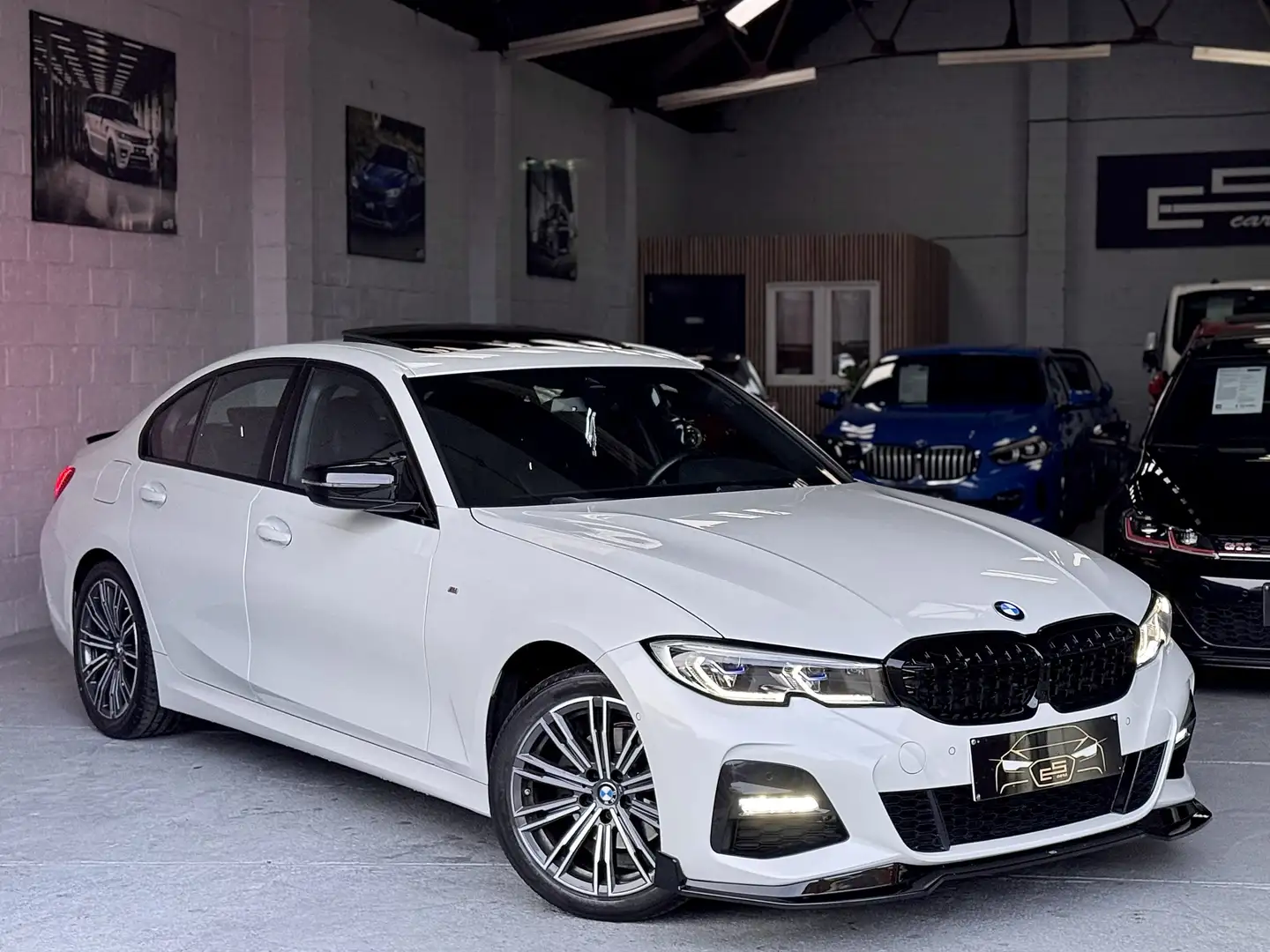 BMW 320 PACK M SPORT B48 TOIT OUVRANT.LASERCAMÉRA COCK Blanc - 2