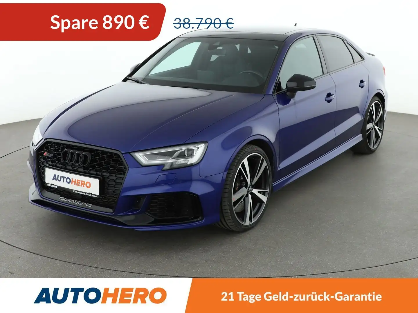 Audi RS3 2.5 TFSI quattro Aut.*NAVI*B&O*PANO*CAM*MATRIX* Blau - 1