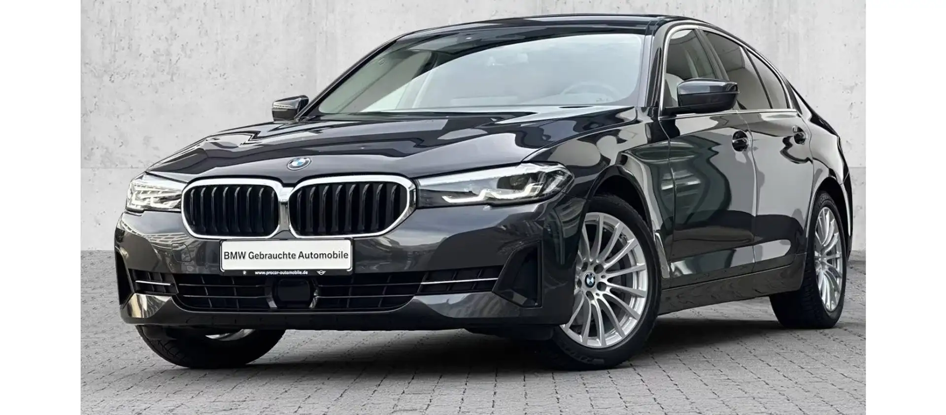 BMW 520 520d Business auto Gris - 1