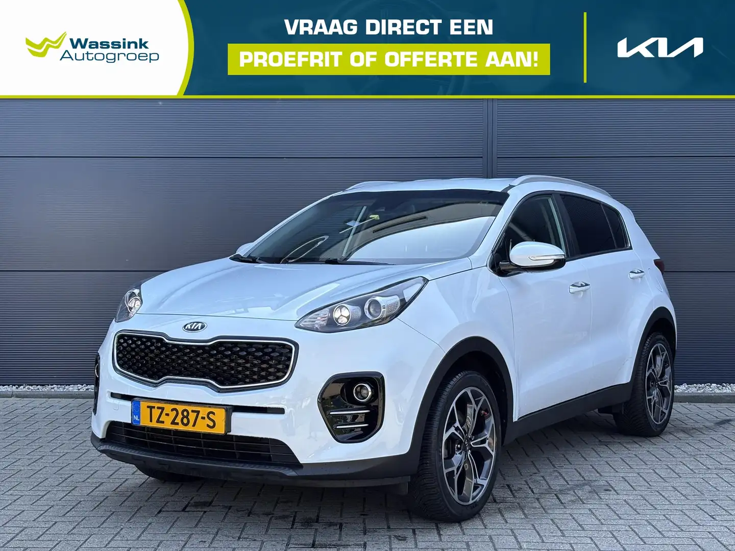 Kia Sportage 1.6 GDi 132pk DynamicLine I Full Map Navigatie Wit - 1