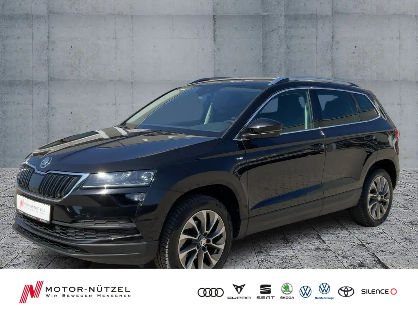 Skoda Karoq 1.5 TSI DSG LED+NAVI+AHK+2xSHZ+RFK+GRA+DAB Schwarz - 1