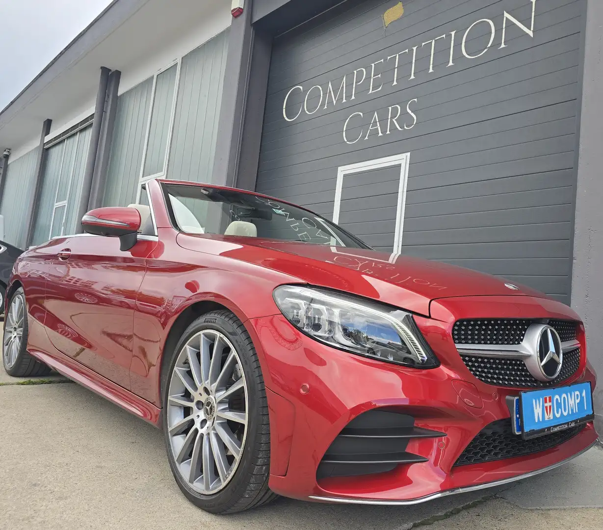 Mercedes-Benz C 220 d Cabrio *AMG, FACELIFT, DIGITAL,Memory, Burmester Piros - 1