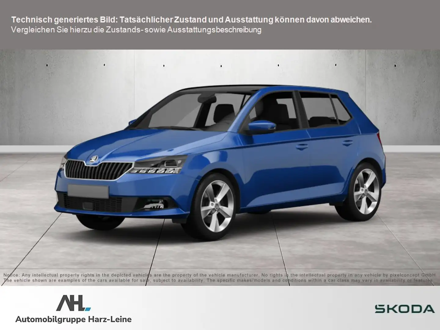 Skoda Fabia 1.0 TSI Drive 125 LED Navi SHZ PDC Bluetooth Azul - 1