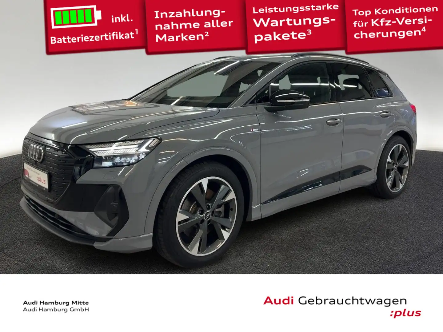 Audi Q4 e-tron Q4 50 e-tron quattro 220 kW S line Navi Matrix Grau - 1