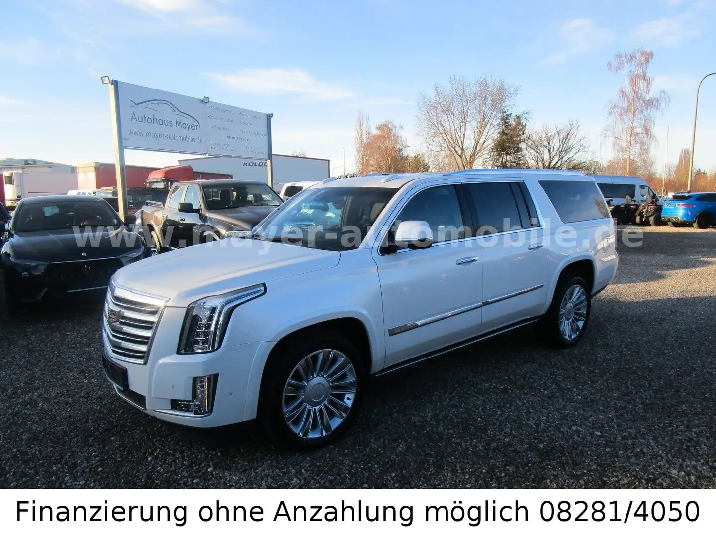 Cadillac Escalade Platinum ESV*Europa*NAVI*Glasdach*VOLL* Weiß - 2