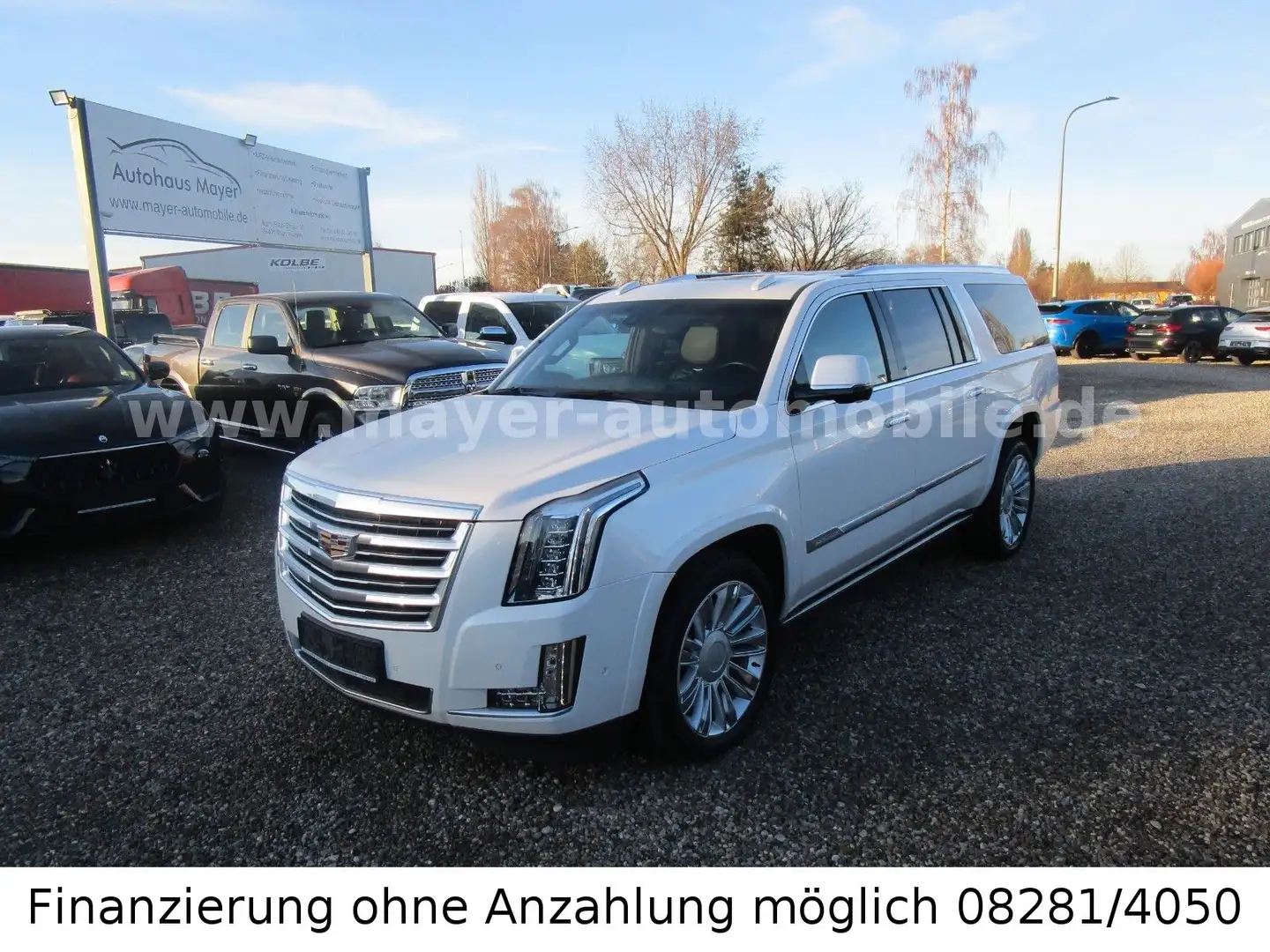 Cadillac Escalade Platinum ESV*Europa*NAVI*Glasdach*VOLL* Weiß - 1