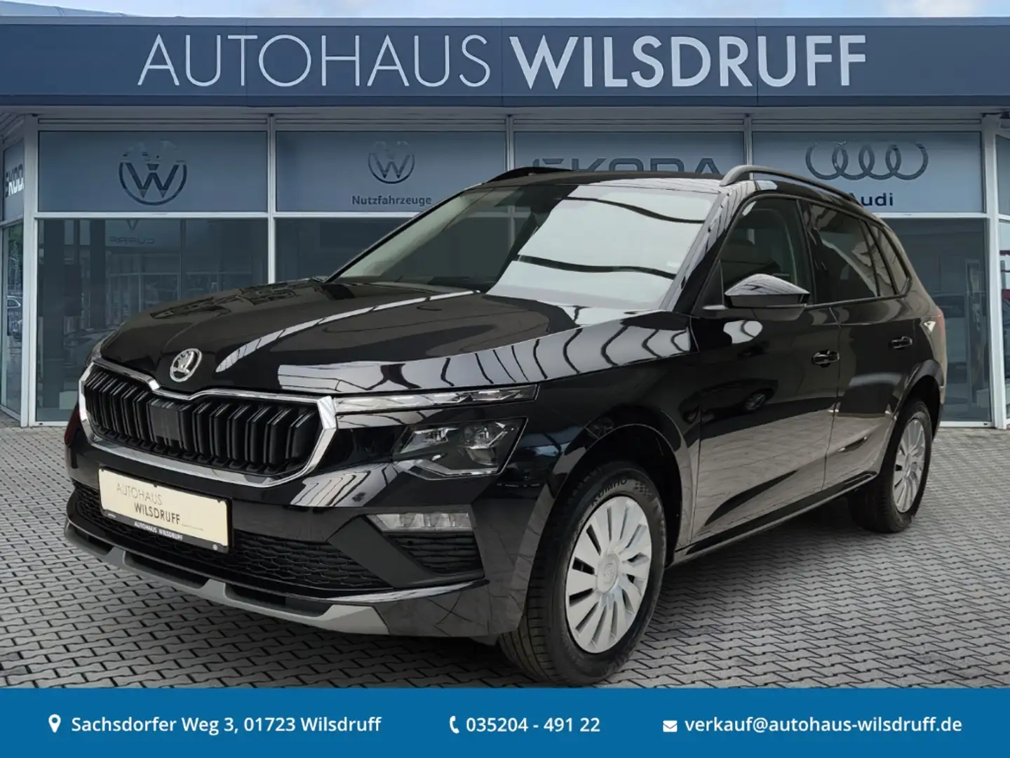 Skoda Kamiq Selection 1.0 TSI LED AHK SHZ Smart-Link Schwarz - 1