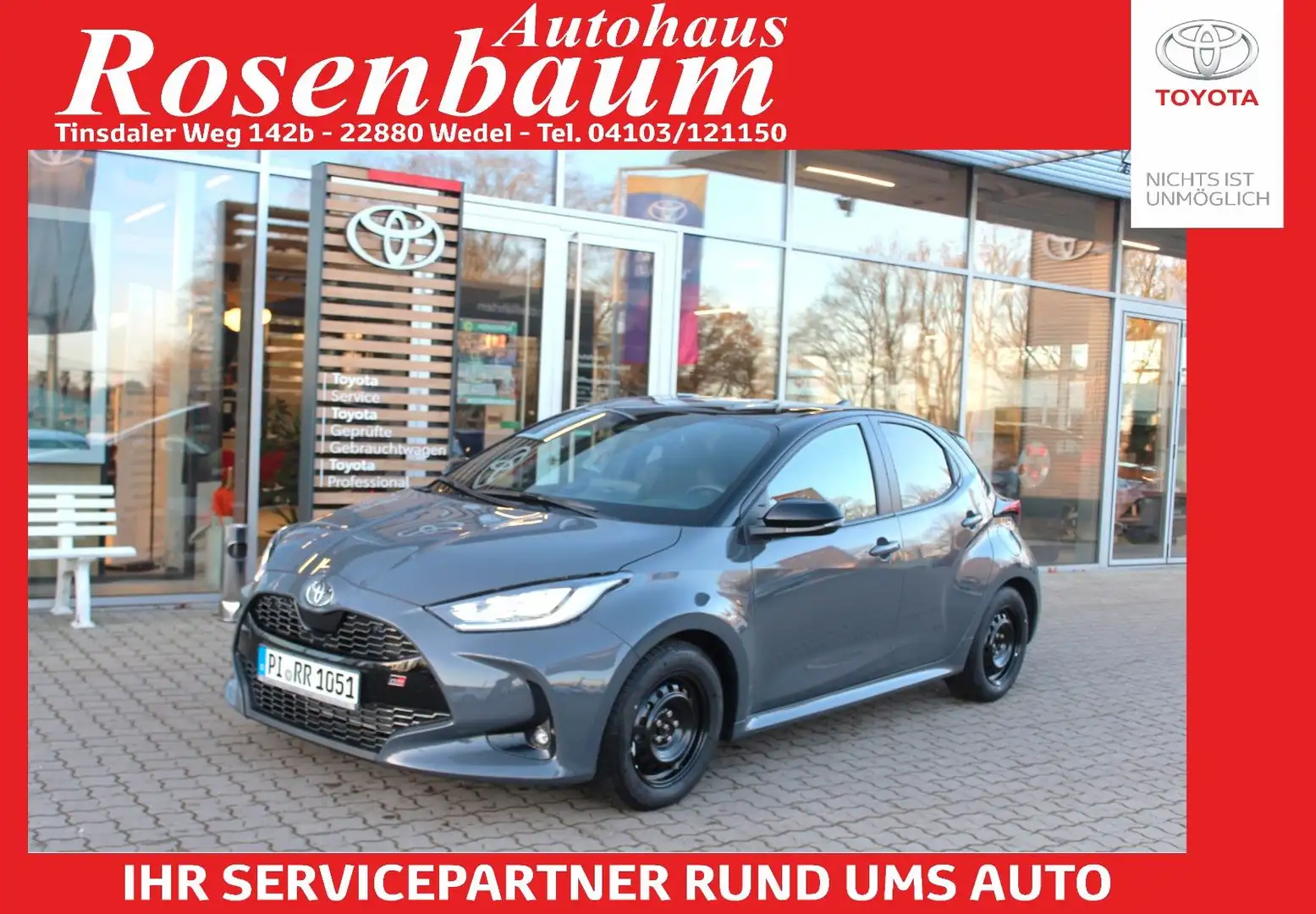 Toyota Yaris Hybrid GR Sport*LED*PDC*KAMERA*HEAD-UP*JBL Grau - 1