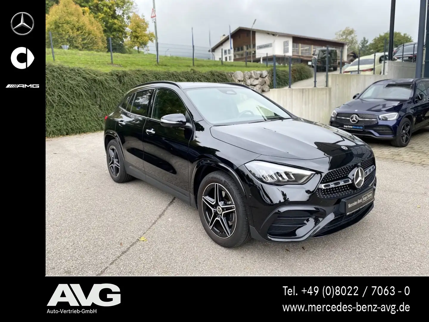 Mercedes-Benz GLA 220 GLA 220 d 4M AMG-Edition AHK Pano Burm Night LED Schwarz - 2