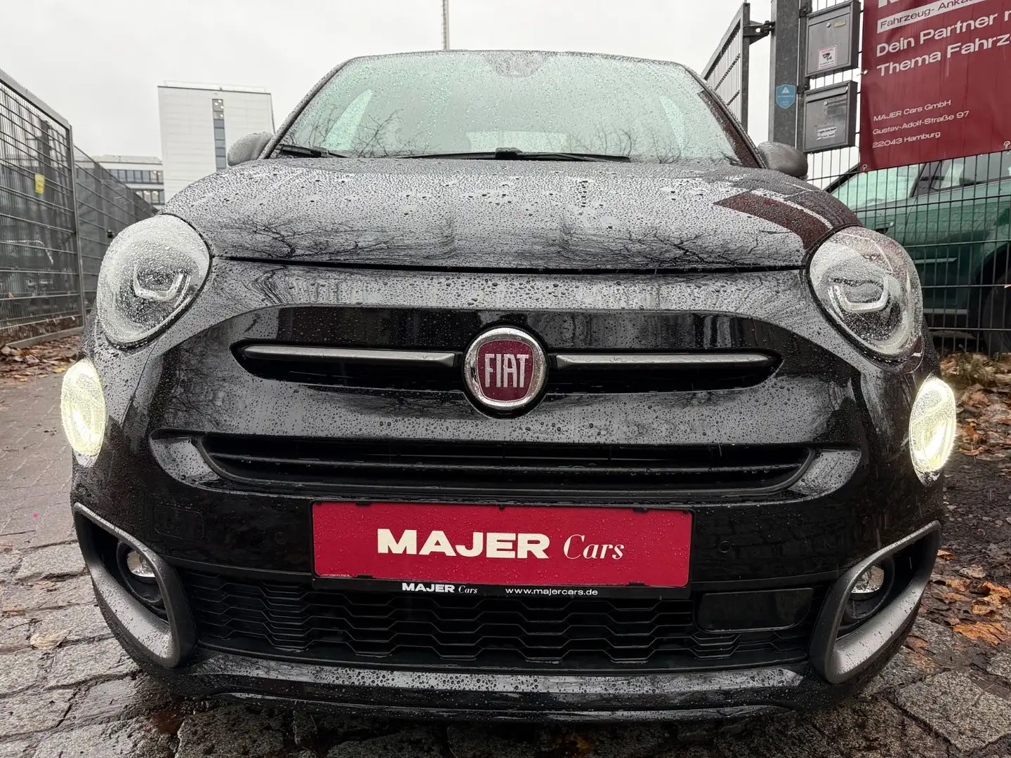 Fiat 500X Sport*CARPLAY*LED*CAM*SHZ*TEILLEDER Schwarz - 2