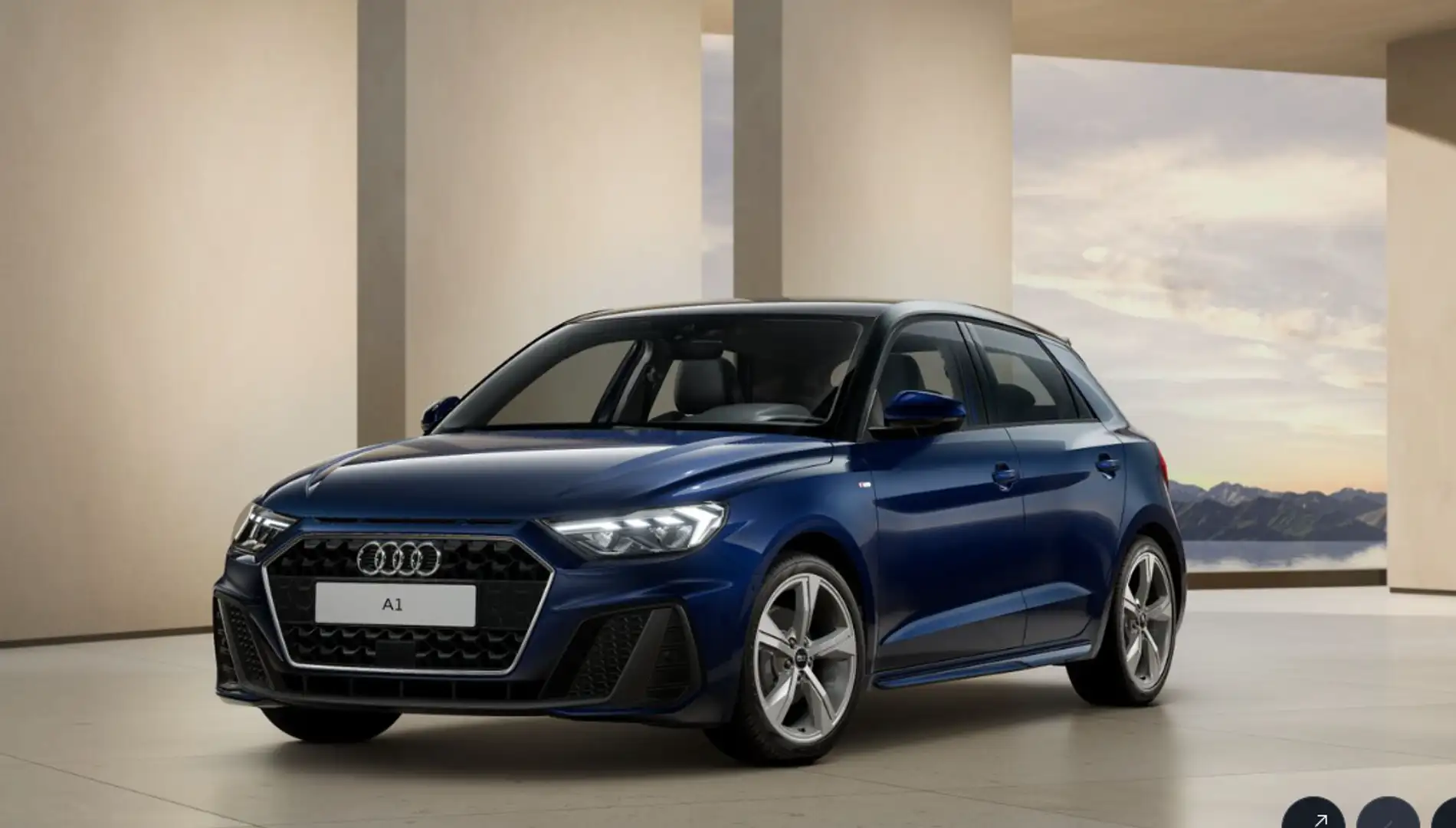 Audi A1 30 TFSI 116CV S-TRONIC ADRENALIN BLACK EDITION S LINE Bleu - 2