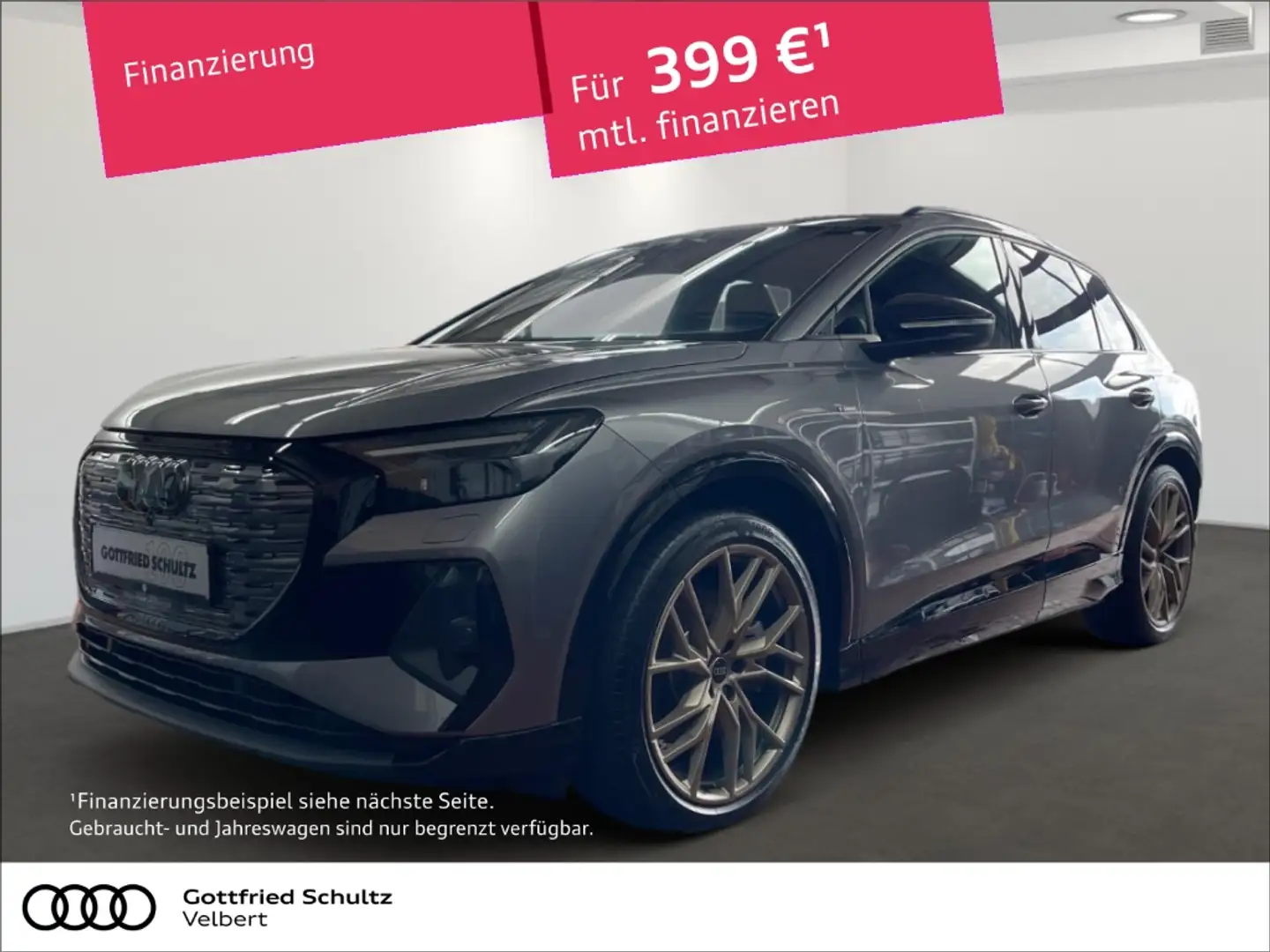 Audi Q4 e-tron 40 S-Line - Pano Leder Matrix-LED DAB PDC Panora Grau - 1