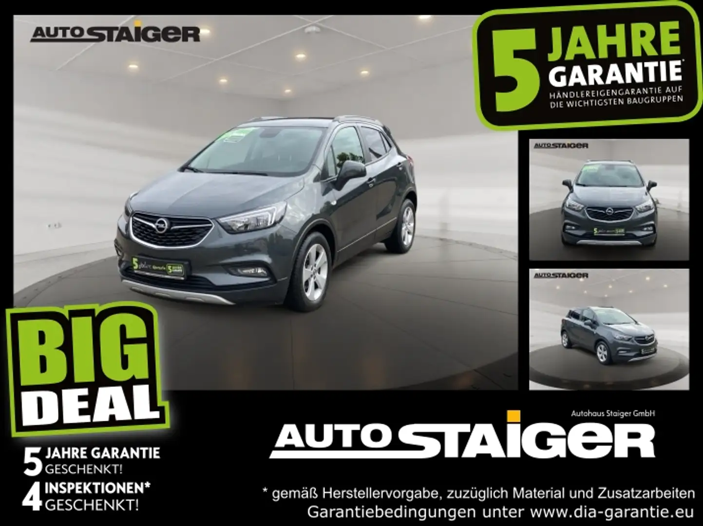 Opel Mokka X 1.4 Turbo ON Navi+SHZ+Winterp.+2xKlima Grau - 1