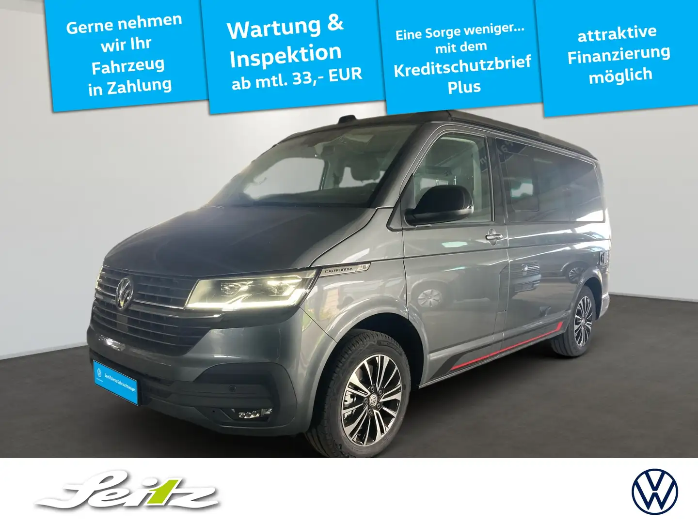 Volkswagen T6.1 California 2.0 TDI KR Ocean Edition *NAVI*KAMERA*STANDH* Szürke - 1