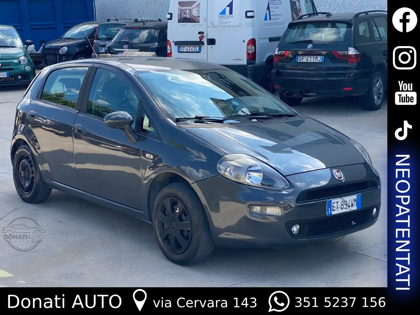 Fiat Punto Evo Benzina 5p 1.2 Euro6e Nero - 1