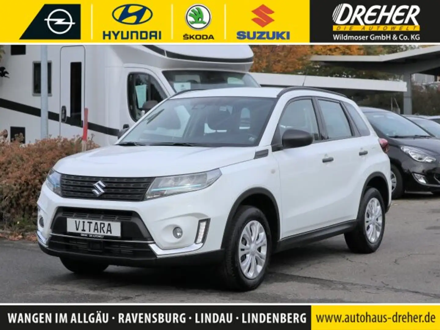 Suzuki Vitara Vitara HYBRID CLUB/ 1.HAND/KLIMA/ SEHR WENIG KM Weiß - 1