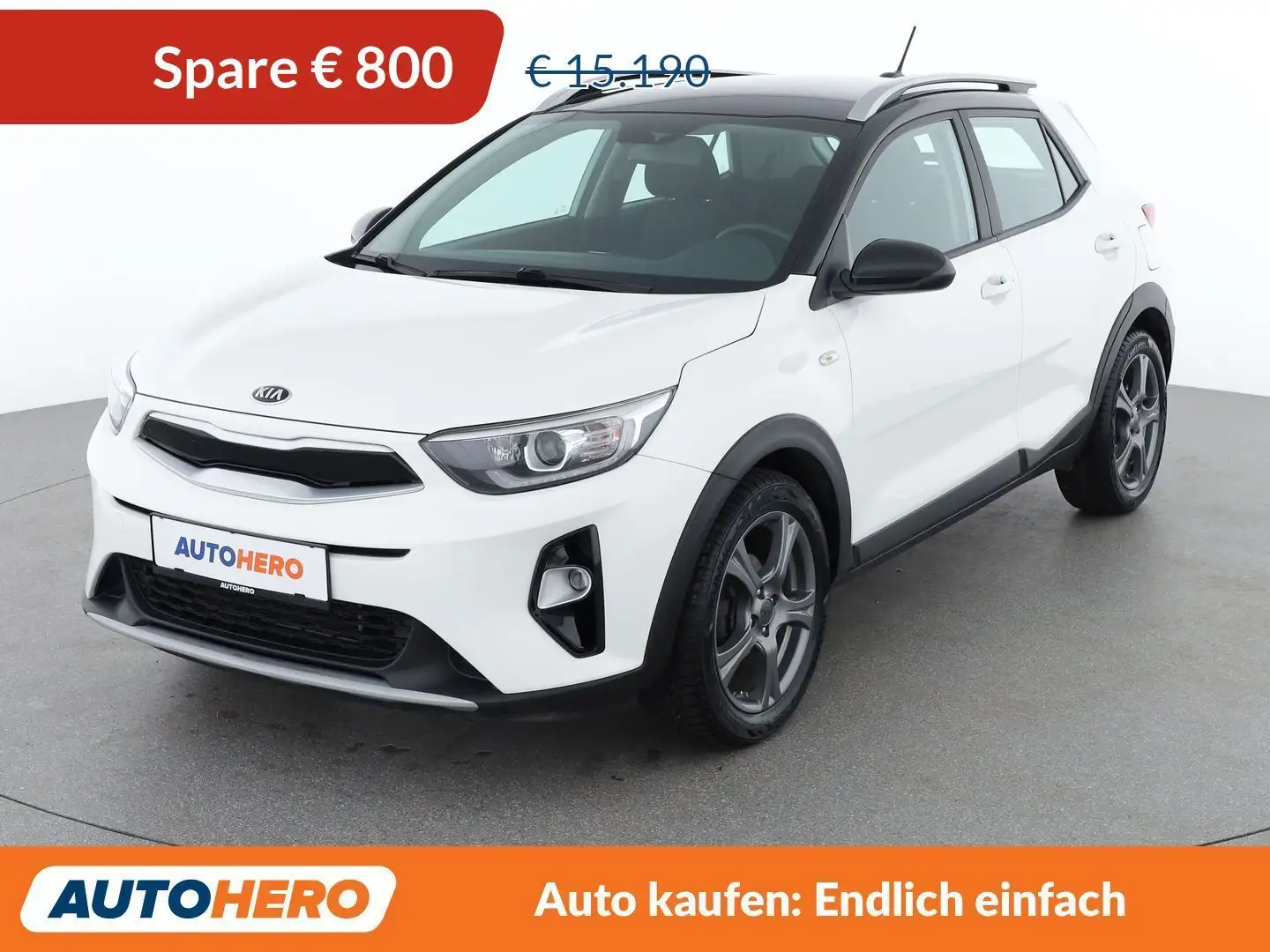 Kia Stonic 1.0 TGDI Silber Blanc - 1