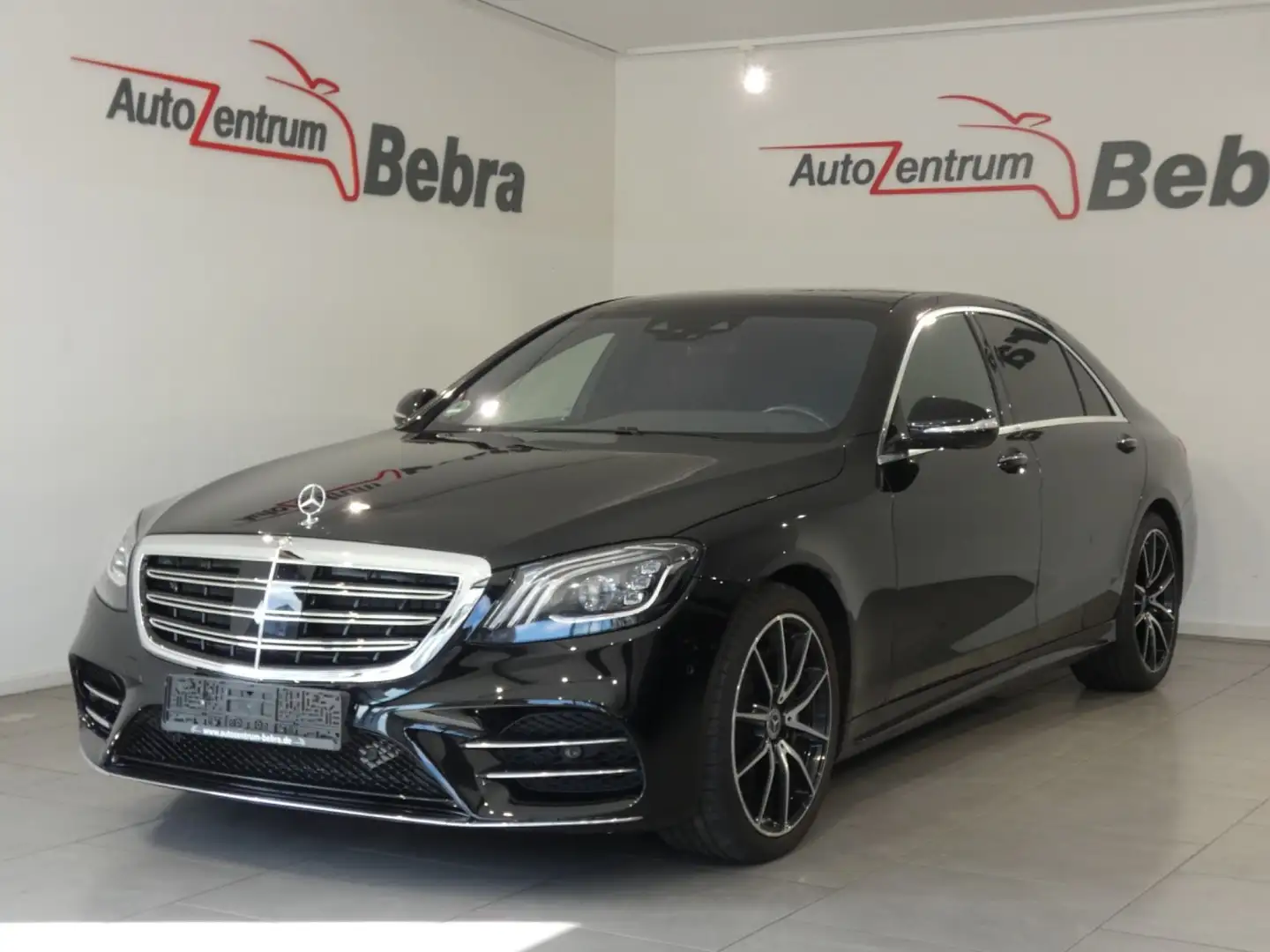 Mercedes-Benz S 400 d 4Matic Lang AMG Paket Panorama/ACC/HUD Zwart - 1