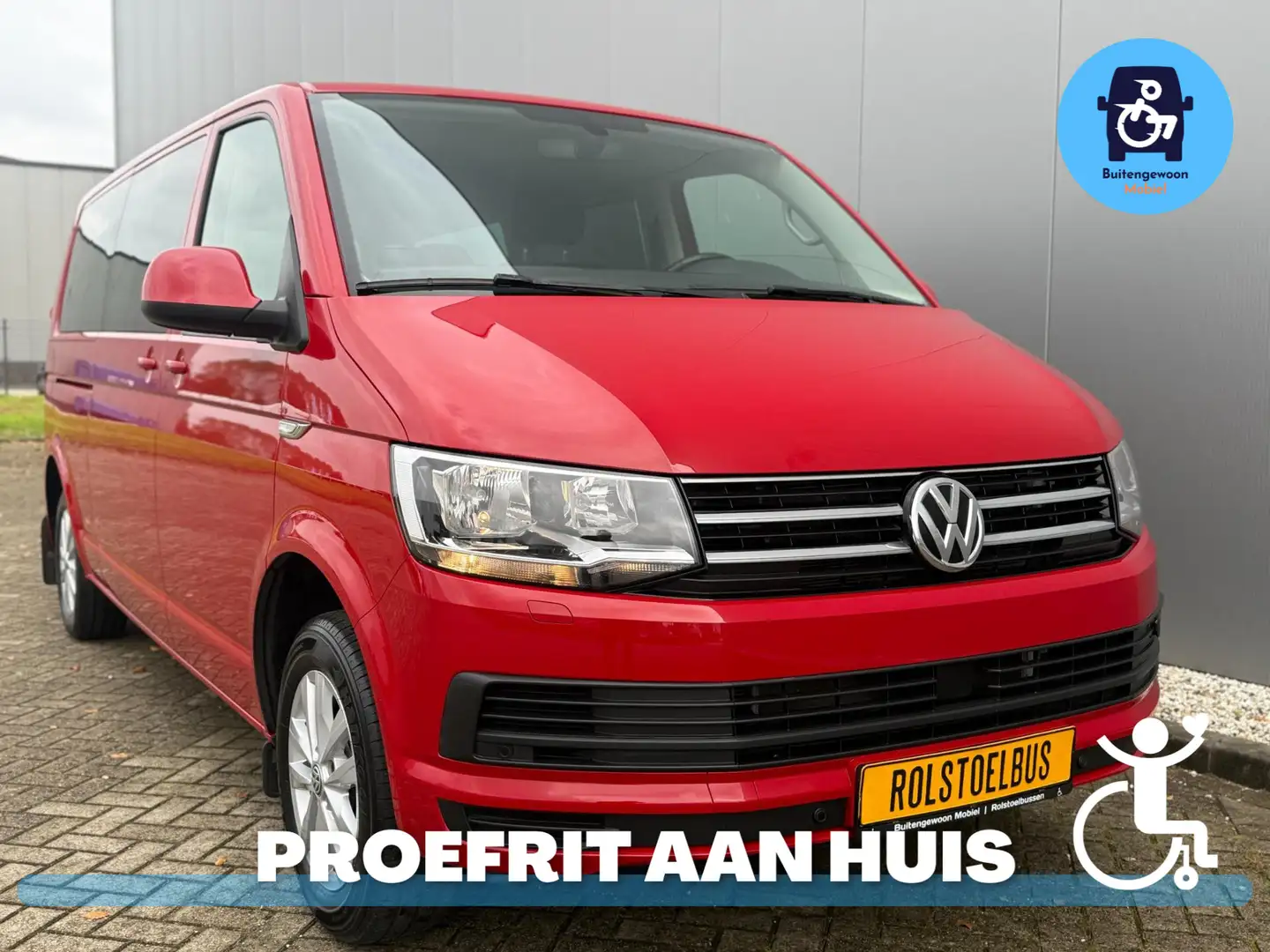 Volkswagen Transporter Caravelle Rolstoelbus (Airco) Deluxe Rolstoel voor Rouge - 1