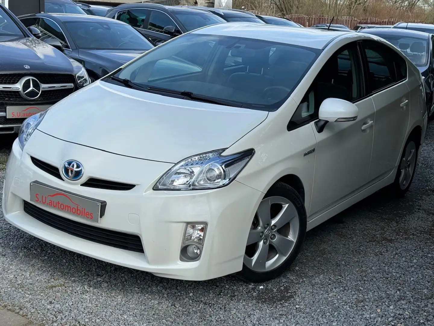 Toyota Prius 1.8i HYBRID Busines AUTO/Clim/Jantes/Cruise/Gar12M Beyaz - 1