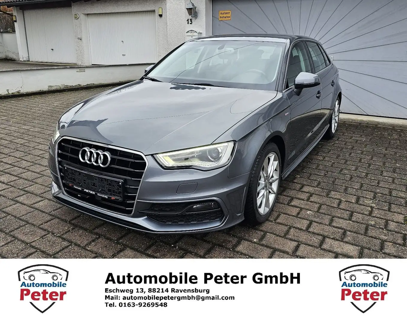 Audi A3 1.4 TFSI Sportback S-line ultra B&O AHK Grau - 1