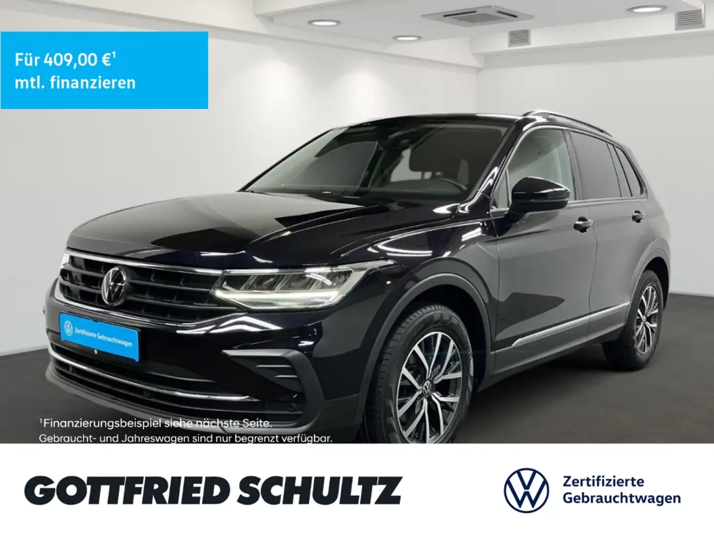 Volkswagen Tiguan 2.0 TDI DSG LED NAV AHK ACC KAMERA Life Schwarz - 1
