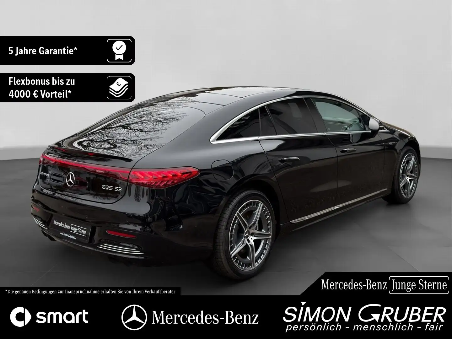 Mercedes-Benz EQS 53 4M+ Pano HUD HAL Sitzklima 118kwh Mod2025 Schwarz - 2