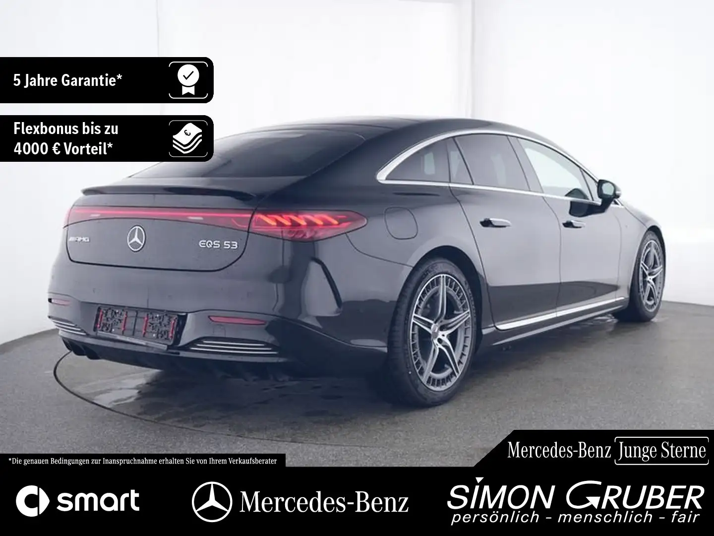 Mercedes-Benz EQS 53 4M+ Pano HUD HAL Sitzklima 118kwh Mod2025 Schwarz - 2