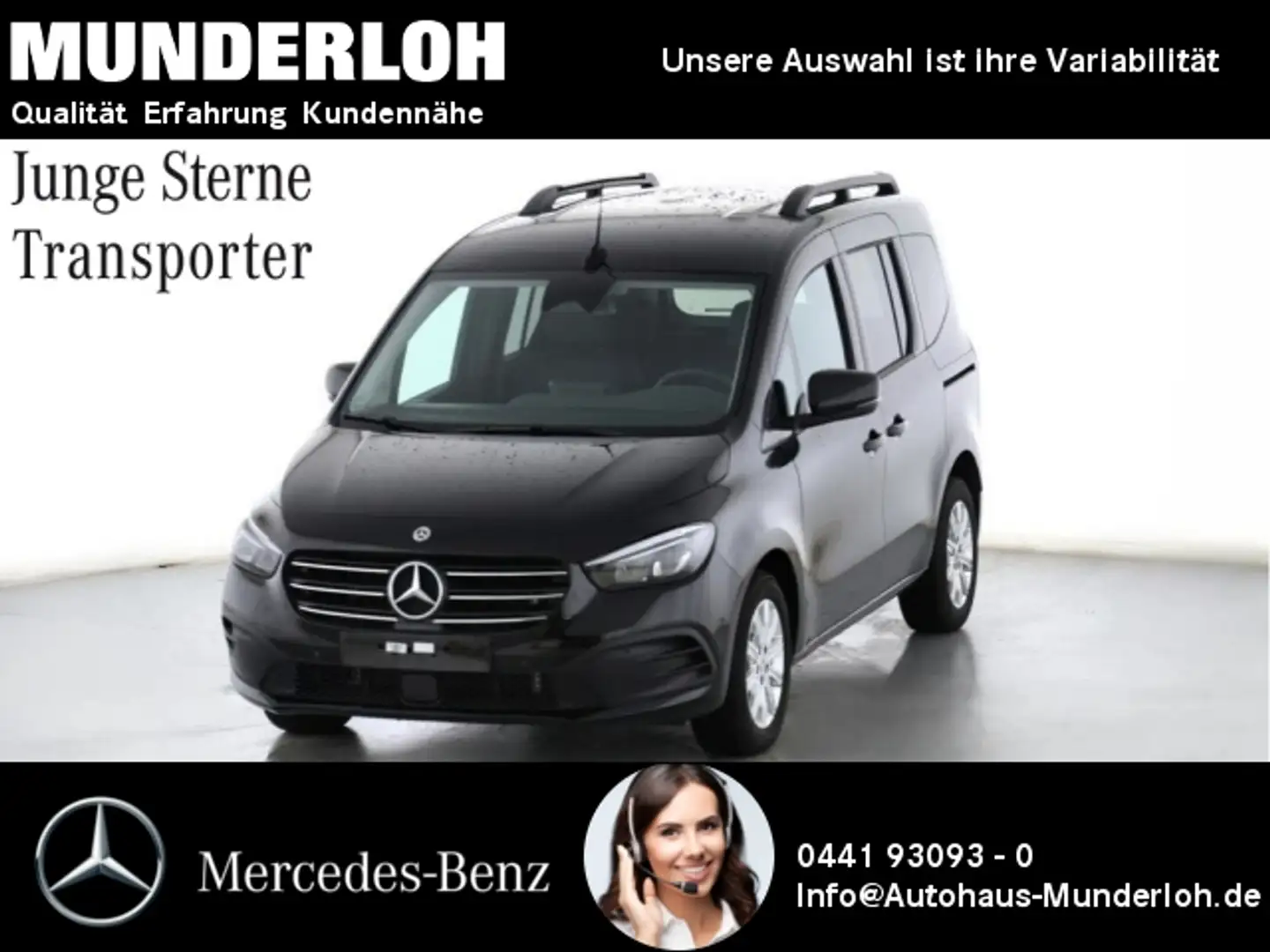 Mercedes-Benz T-Class T 180 d PROGRESSIVE Standard EDITION 2xKlima AHK Schwarz - 1