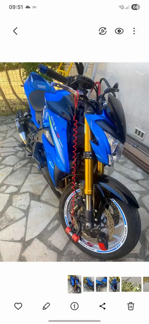 Suzuki GSX-S 1000 yoshimura r11 ligne complète + origine disponible Bleu - 1