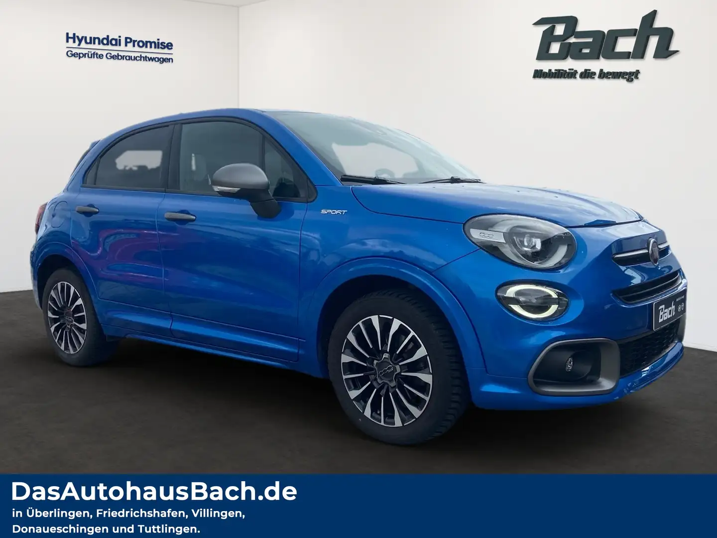 Fiat 500X Automatik 1.3 GSE. Sport 4x2 Bleu - 2