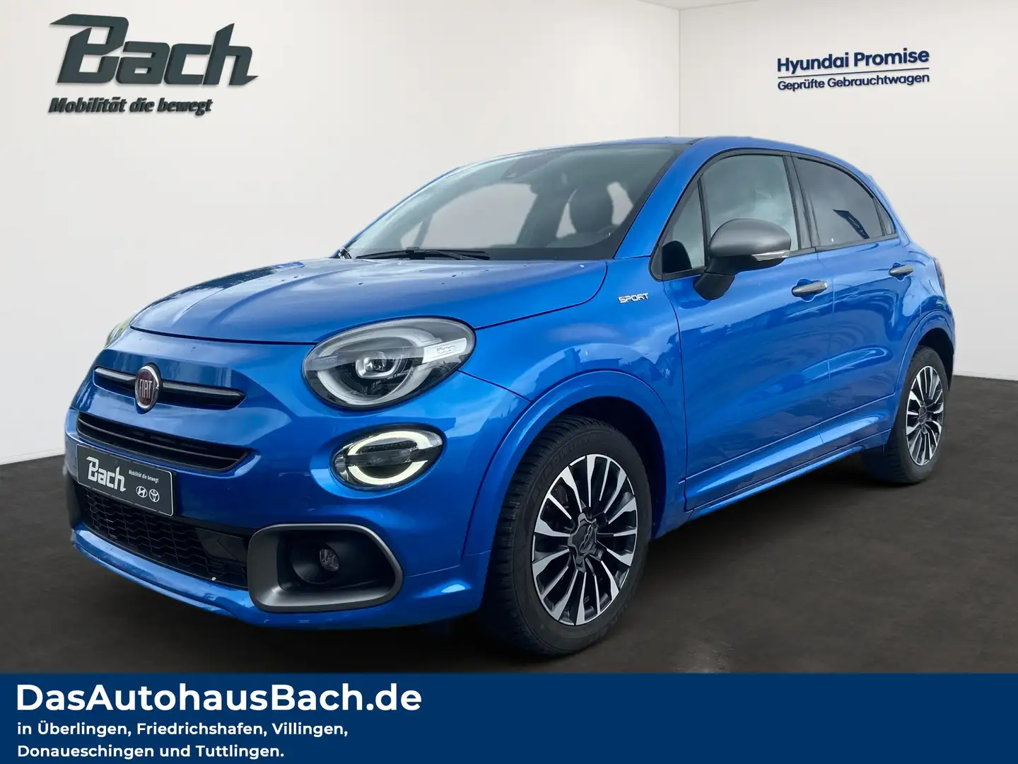 Fiat 500X Automatik 1.3 GSE. Sport 4x2 Bleu - 1