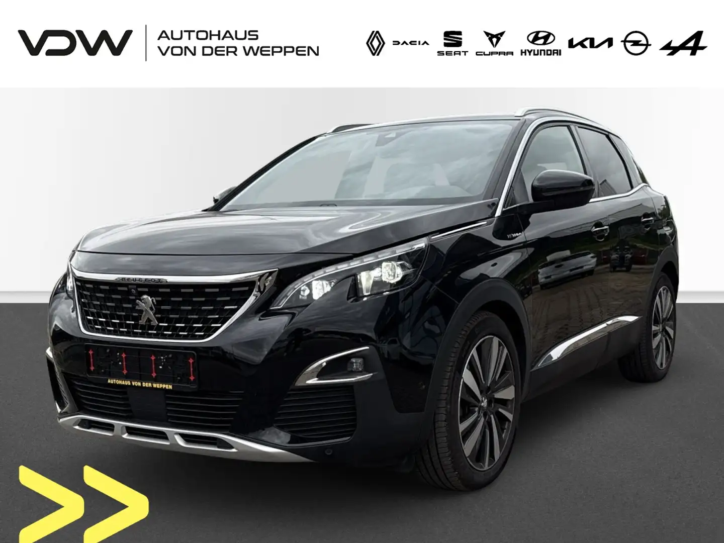 Peugeot 3008 Hybrid4 300 GT Klima Navi Leder Rückfahrkamera Zwart - 1