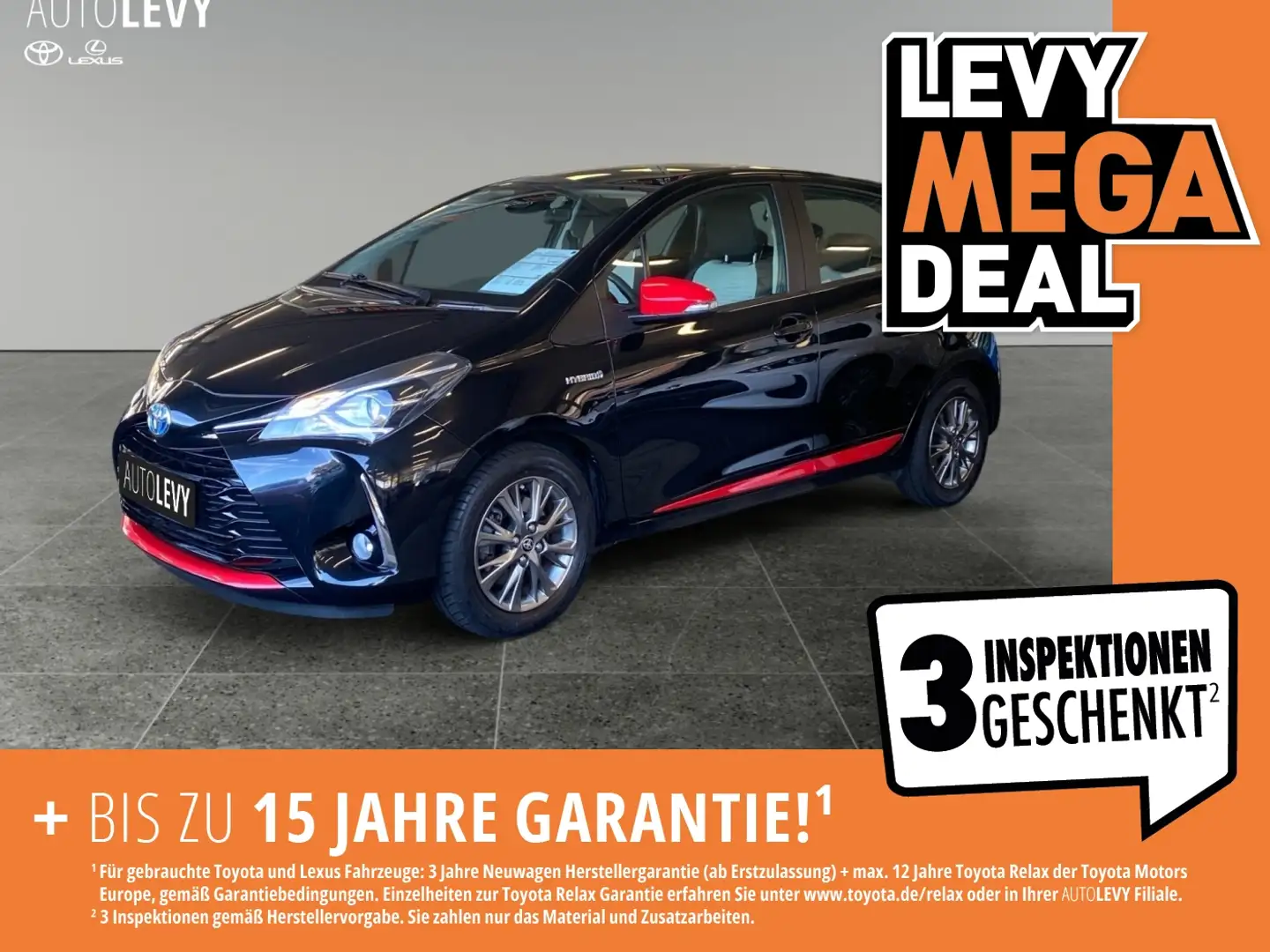Toyota Yaris 1.5 Hybrid Launch *SHZ*KLIMAA* Schwarz - 1