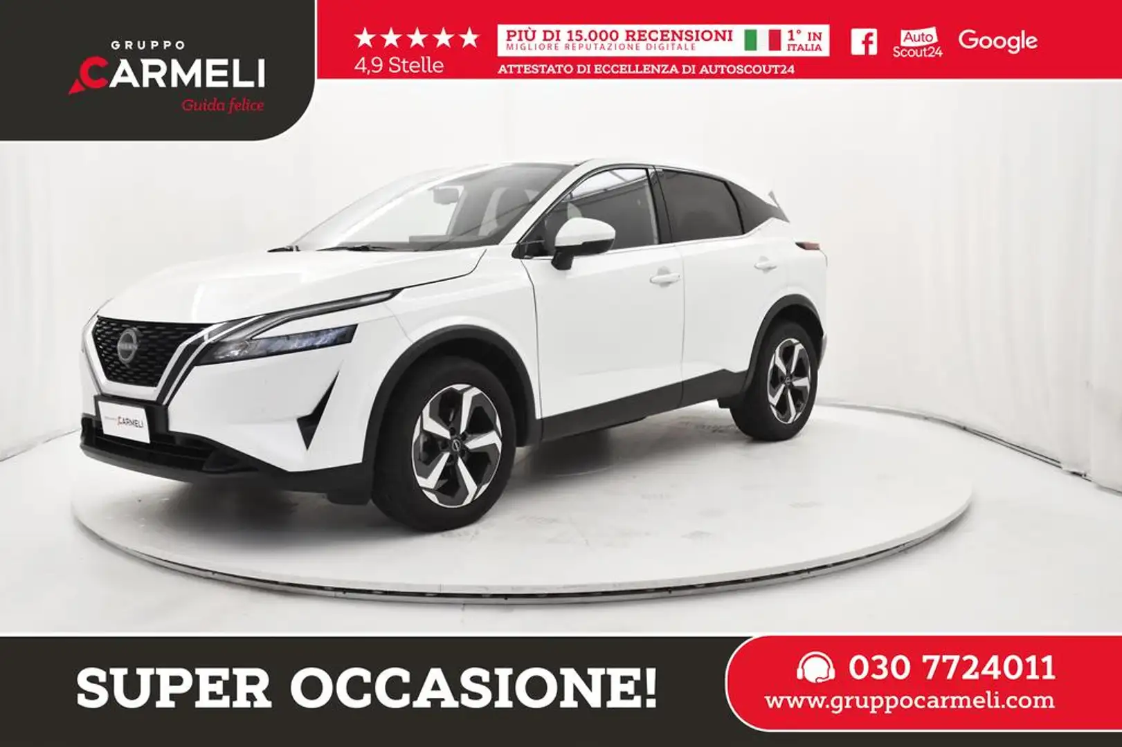 Nissan Qashqai 1.3 mild hybrid N-Connecta 2wd 140cv Bianco - 1