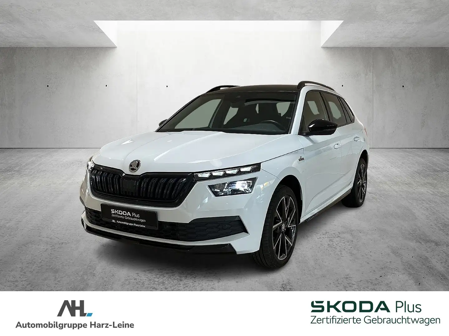 Skoda Kamiq 1.0 TSI DSG AHK RFK Pano. LED Blanc - 1