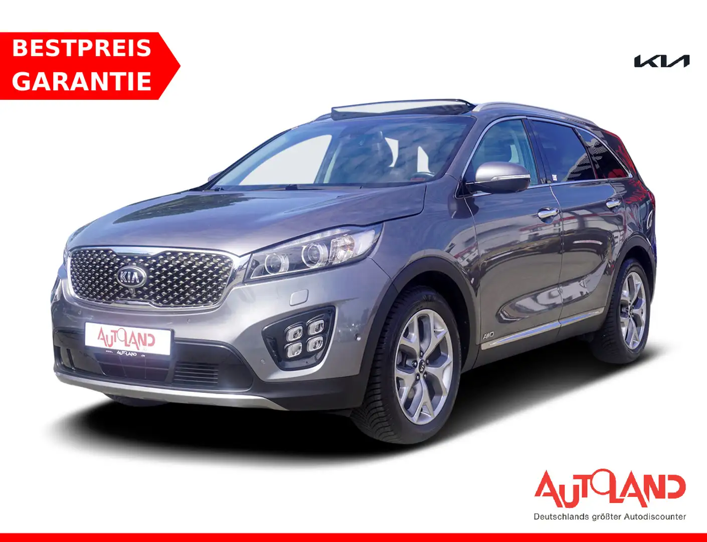 Kia Sorento 2.2 CRDi Platinum Edition 4WD Xenon 360° Gris - 1