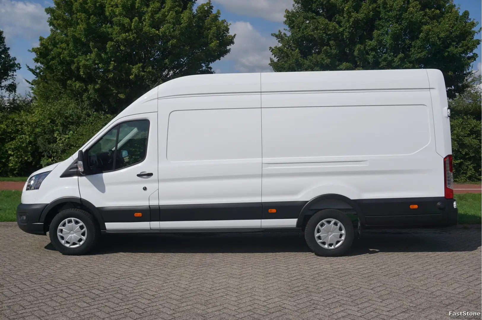 Ford Transit 350L 130PK L4H3 BPM VRIJ!! 12" Sync4 Navi, Trekhaa Blanc - 2