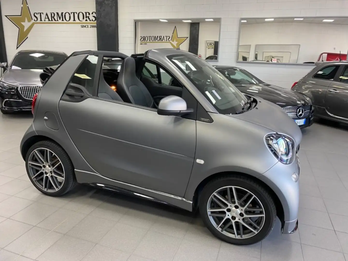smart forTwo Brabus 0.9 Turbo 109 cv twinamic cabrio Xclusive Noir - 2