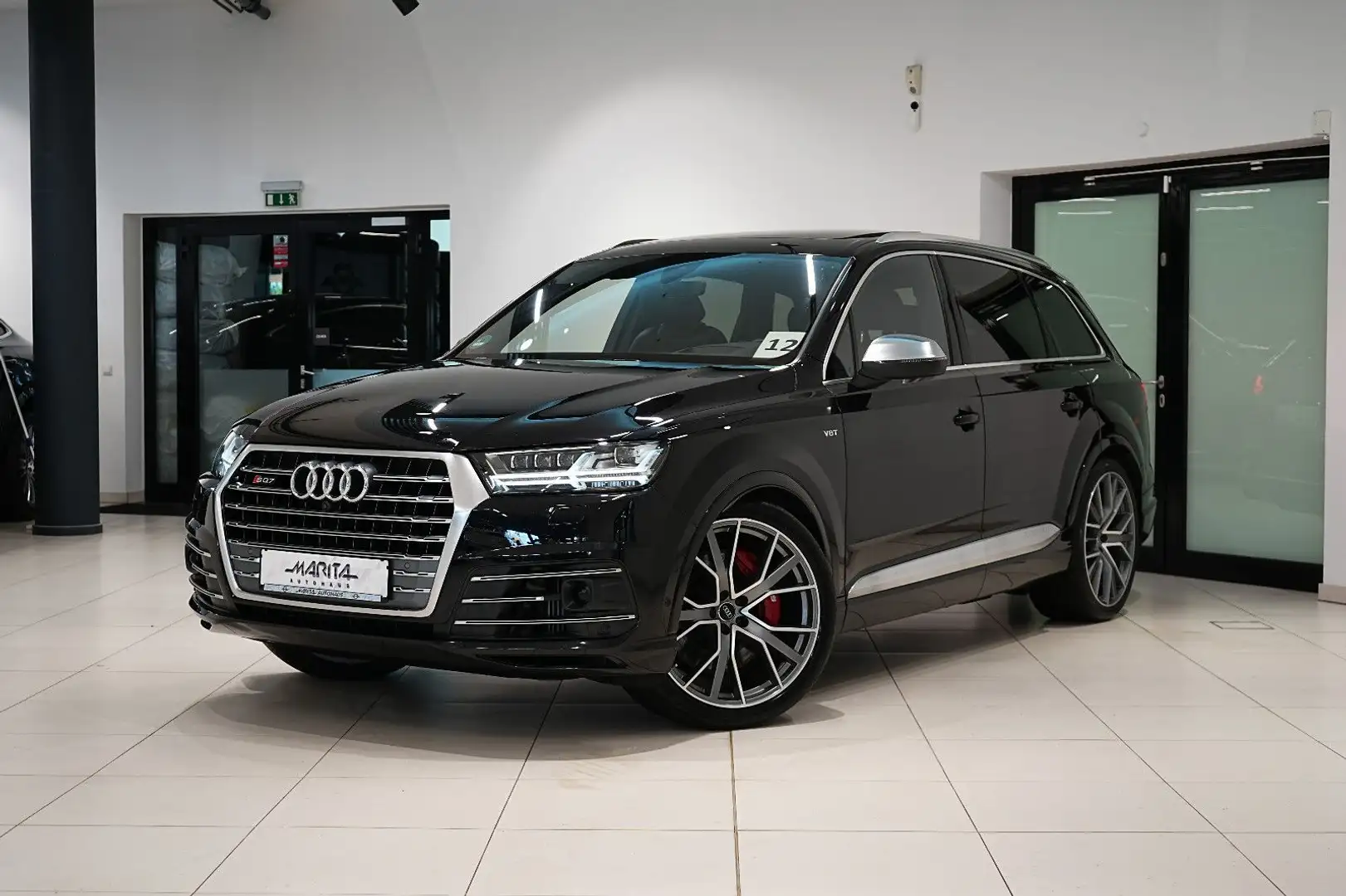 Audi SQ7 4.0|7-SITZ|HUD|NIGHT|360|MEMO|LUFT|PANO|BOSE Schwarz - 1