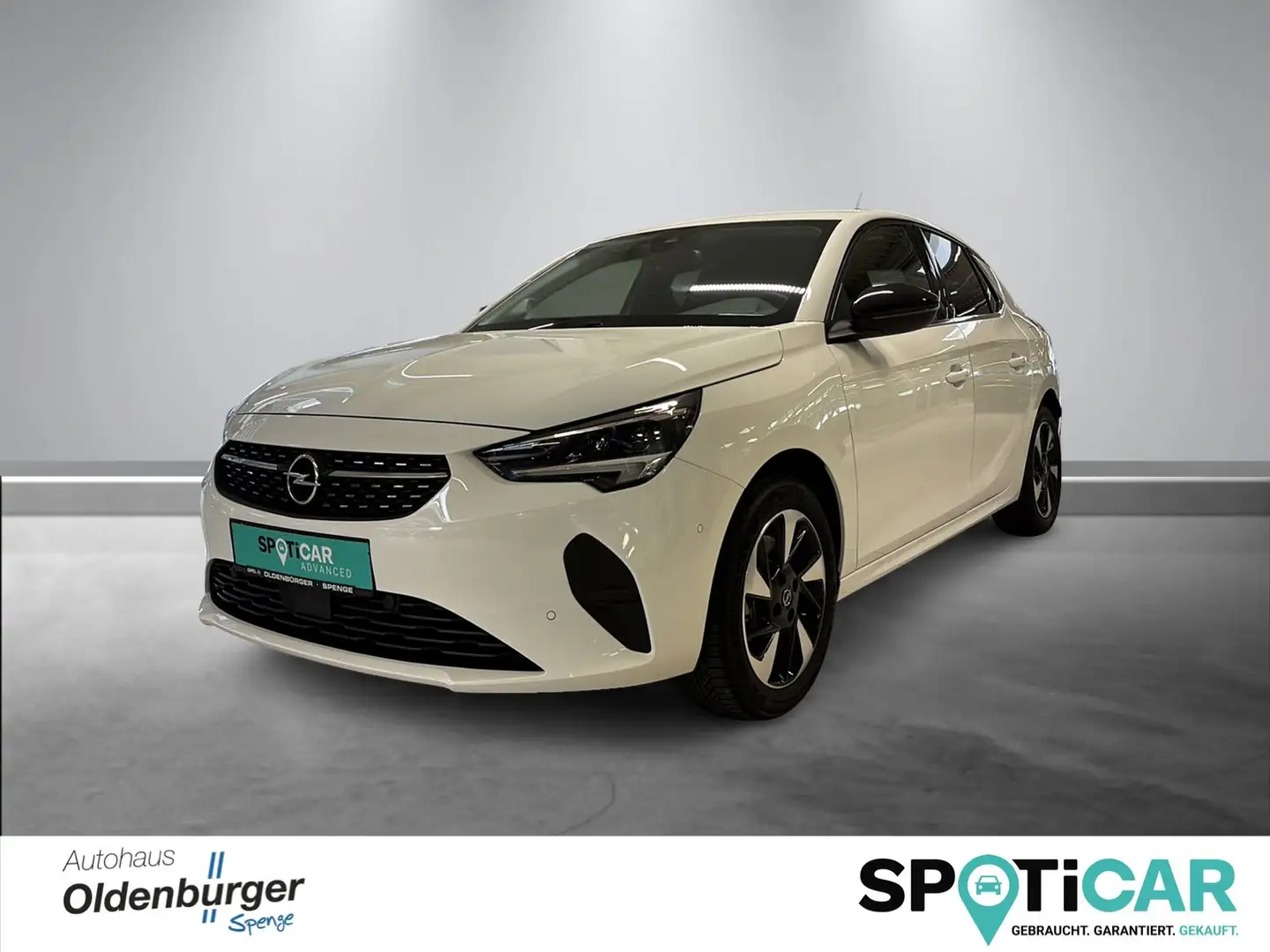 Opel Corsa-e Elegance -Parksensoren v+h / hzb.Sitze / Allwetter Weiß - 1