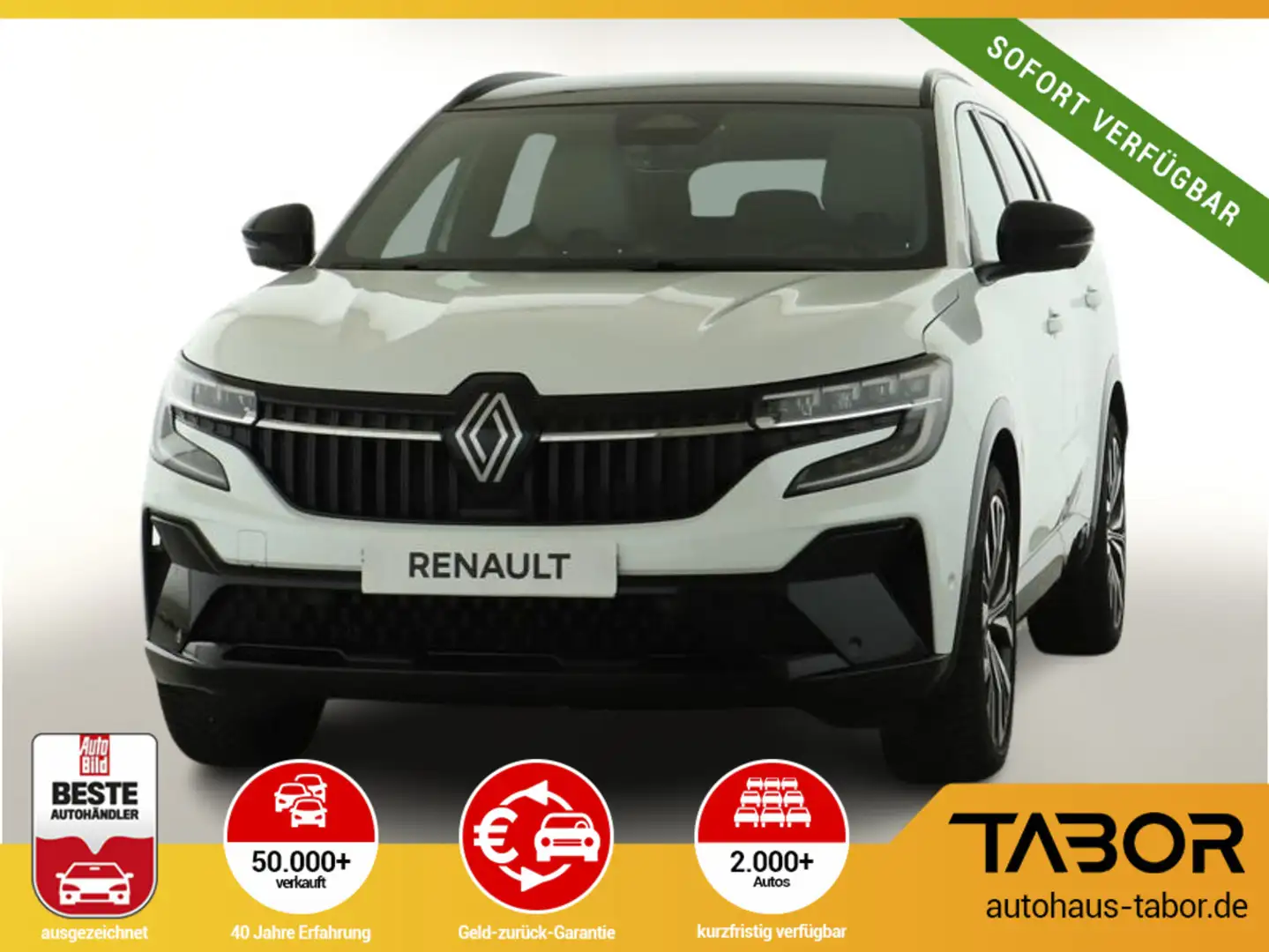Renault Espace 1.2 E-TECH 200 Iconic Pano H/K UVP-30%* Blanc - 1
