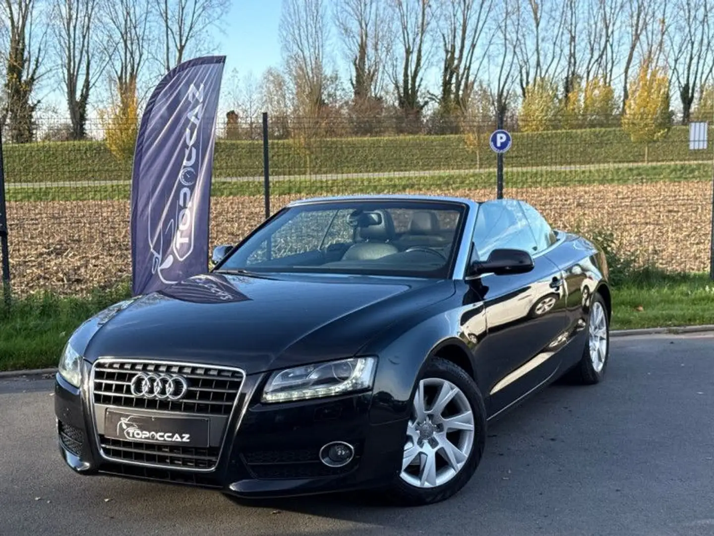 Audi A5 CABRIOLET 1.8 TFSI 160CH AMBITION LUXE * 138.000KM * CUIR * LED * GARANTIE Noir - 1