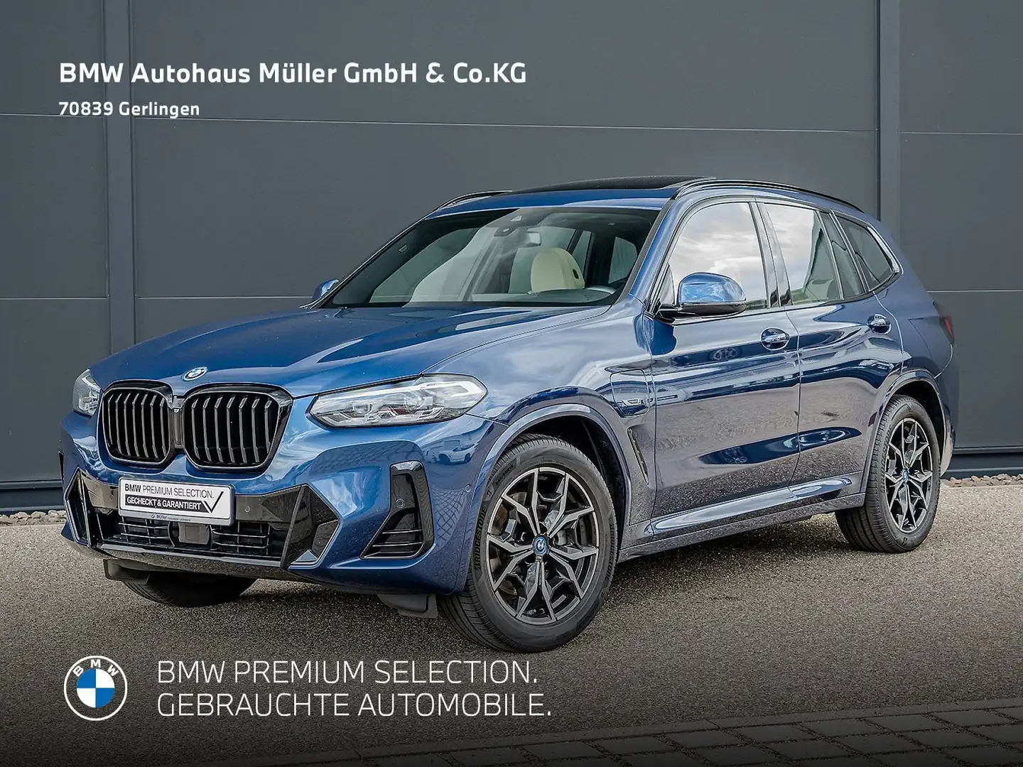 BMW X3 xDrive30e M Sportpaket GSD ACC Kamera DAB 1VB Bleu - 2