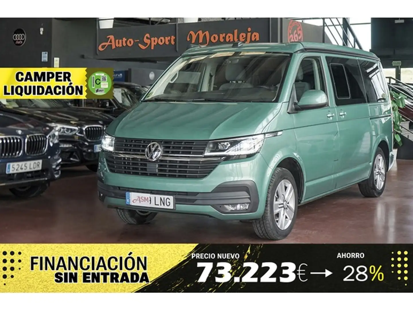 Volkswagen T6 California 2.0TDI BMT Beach Tour DSG 110kW Verde - 1