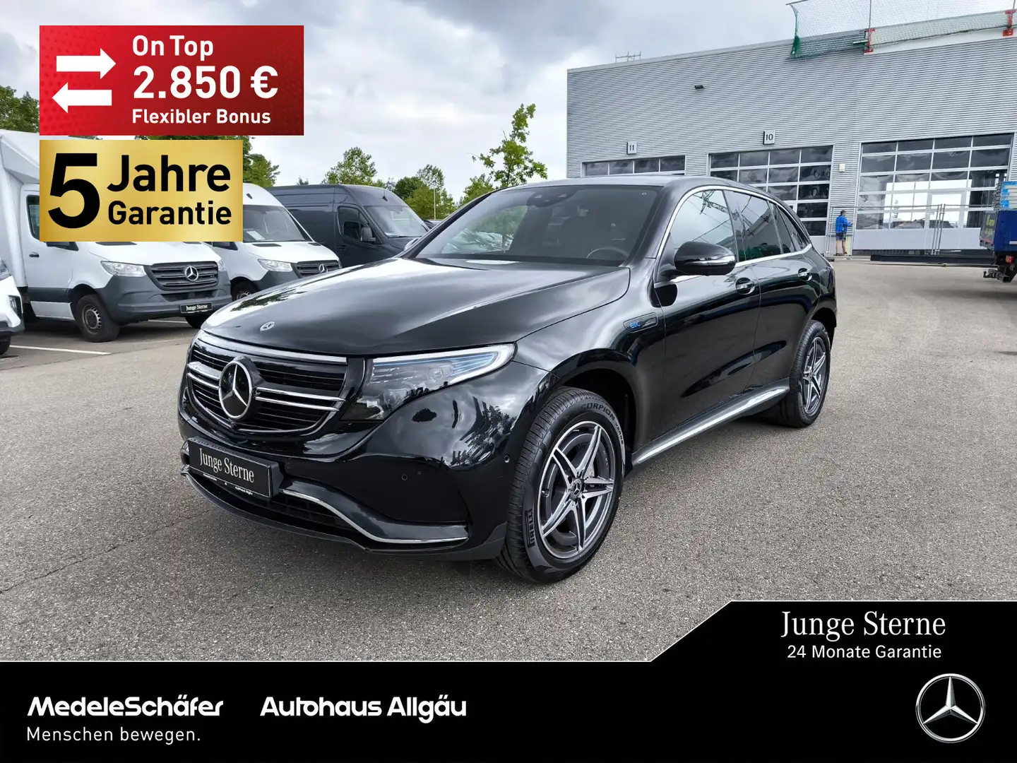Mercedes-Benz EQC 400 EQC 400 4M AMG AHK 360° SHD Distronic Multibeam Noir - 1