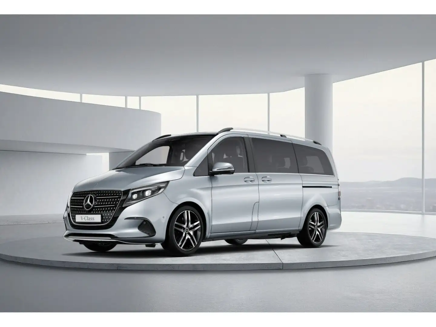 Mercedes-Benz V 250 d 4MATIC AVANTGARDE Lang AHK 2,5t 7 Sitze Argent - 1