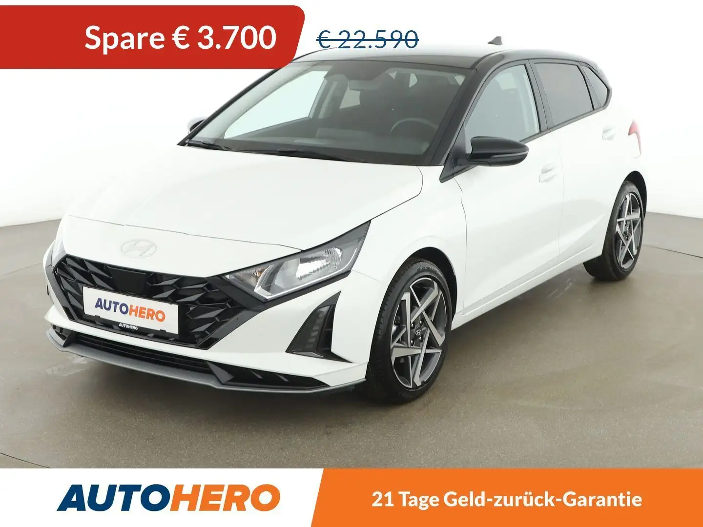 Hyundai i20 1.0 TGDI i Line Plus Aut. *ACC*SPUR*CAM* Weiß - 1