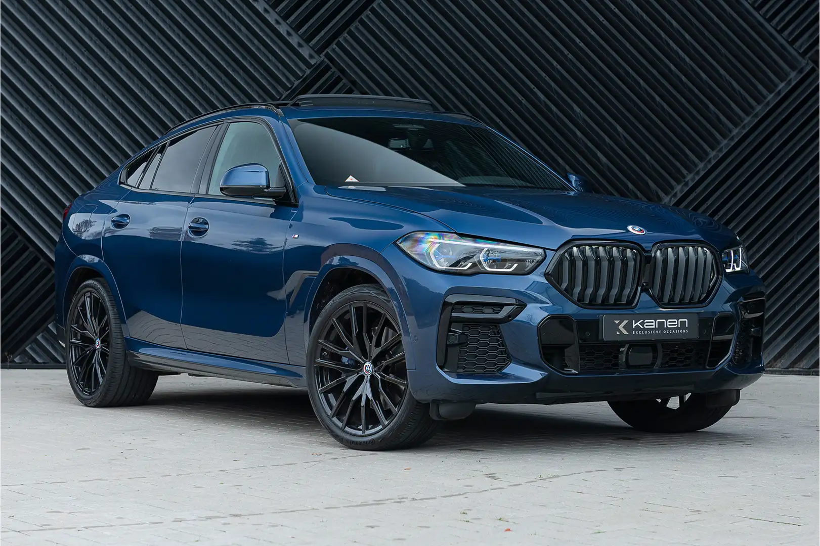BMW X6 xDrive40i M-Sport ACC Pano Memory Headup Keyless H Blauw - 1